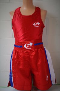 Products: Go' n Get Boxing Singlet Red - Christchurch Martial Arts