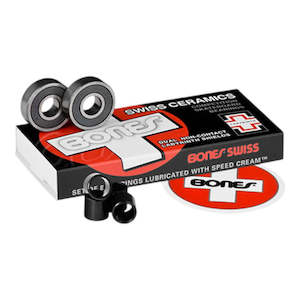 Bearings: Bones Swiss Ceramics Bearings - 8 Pack