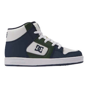 Kids Footwear: DC Youth Manteca 4 Hi - White/Navy