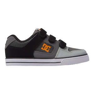 Kids Footwear: DC Youth Pure V - Grey/Orange