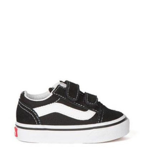 Kids Footwear: Vans Old Skool Toddler Velcro Balck/White