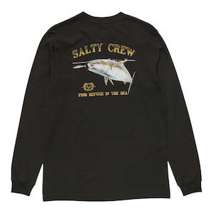 Long Sleeve T Shirt: Salty Crew Surface Classic Tee - Black