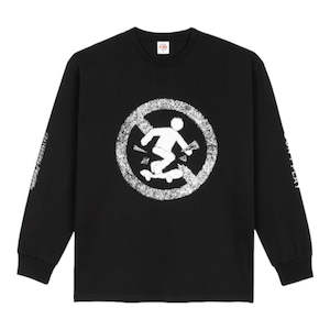 Long Sleeve T Shirt: Polar Don't Play Long Sleeve Tee - Black