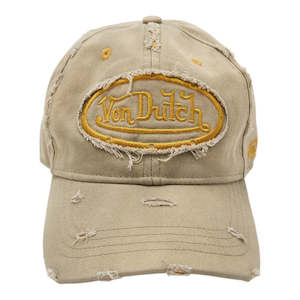 Von Dutch Destroyed Dad Cap - Khaki