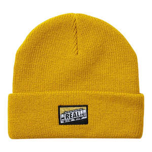 Beanies Scarves: Real Tough Threads Beanie - Yellow