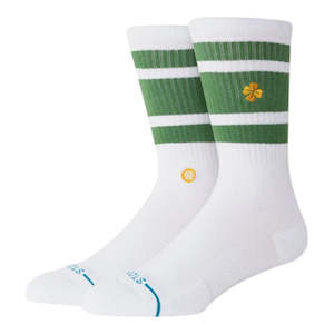 Socks: Stance Feelin Lucky Crew Sock - Green