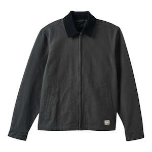 Brixton Mechanic Garage Zip Jacket - Washed Black