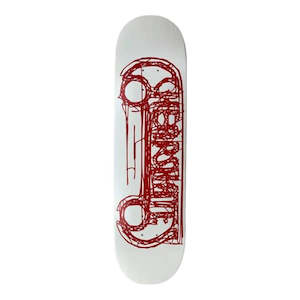 Cheapskates Scribble Deck - Red - 7.75"- 8.5"