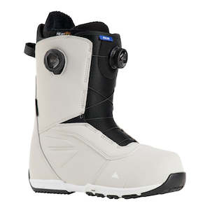 Boots: BURTON Ruler Boa WIDE Snowboard Boots 2025 - Gray Cloud