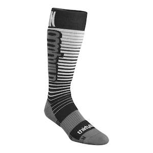 Thirtytwo Men’s Signature Merino X Helgason Sock 2025 - Black/Silver