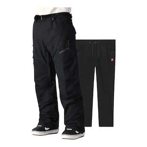 Mens Snow Pants: 686 Men’s Smarty 3-in-1 Cargo Pant 2025 - Black