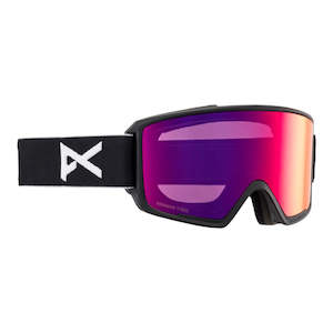 Anon M3 Goggles + MFI Facemask + Bonus Lens 2025 - Black/Perceive Sunny Red