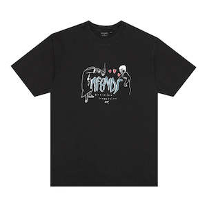 Afends Torched Retro Tee - Stone Black