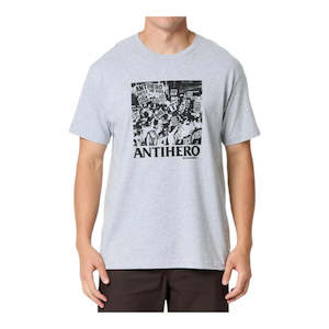Antihero: Antihero Antiherosucks Tee - Grey/Black