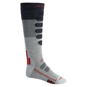 Burton: Burton Men's Performance + Lightweight Compression Socks – Gray Heather Block