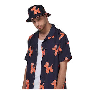 Crate Balloon Dog Bucket Hat - Black