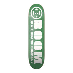 Skate: Boom Stencil Deck - Green - 8.25"