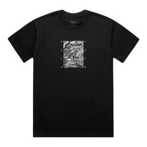 Clothing: DECO Boxed Snake Logo Tee - Black
