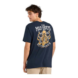 Clothing: Mad Hueys Anchor Octopissed Tee - Navy