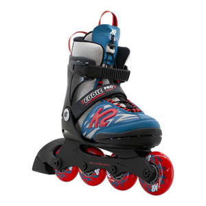 K2 Eddie Pro Youth Inline Skates - Grey/Blue
