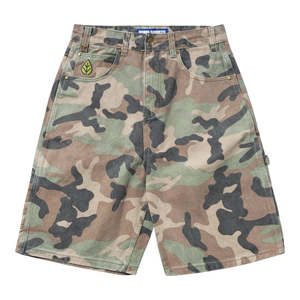 Butter Weathergear Denim Shorts - Woodland Camo