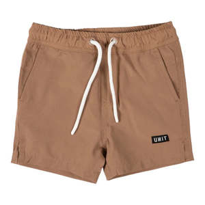 Youth: Unit Elastic Block Youth Short - Khaki