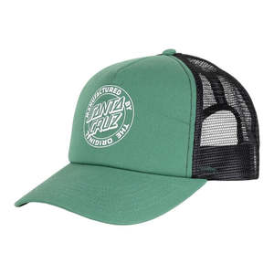 Caps: Santa Cruz MFG Dot Trucker Cap - Green
