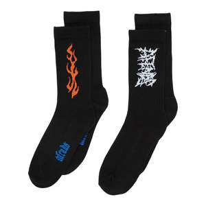 Socks: Afends Paired 2 Pack Sock - Multi
