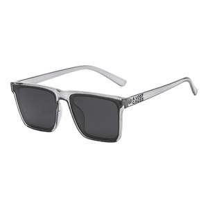 ALC Block Sunglasses - Clear Frame/Smoke Lens