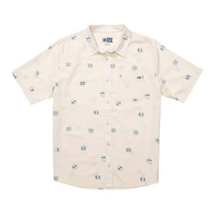 Shirts: Salty Crew Session Shirt - Off White