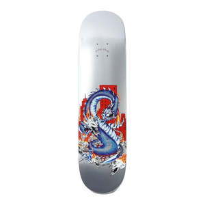 Skate: Cash Only Deck - Dragon Aleka Silver 8.25"