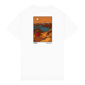 Clothing: Huffer Sup Tee 190/Scenic - White