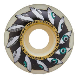 Skateboard Parts: Bones X Formula Wheels Pudwill Eyeing Saucer V1 - 99A
