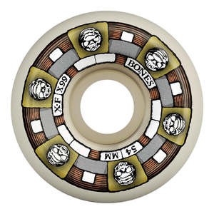Skateboard Parts: Bones X Formula Wheels Timeless Machine Sidecut V5 - 99A