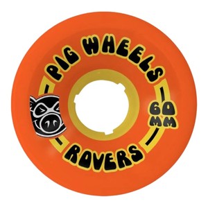 Skateboard Parts: Pig Rover 85A Core Wheels - Orange/Yellow 60mm