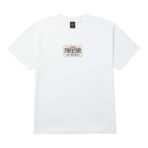 Huf X Thrasher License Plate Tee - White