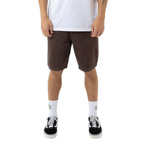 Shorts: Santa Cruz Dead Diners Arch Jean Short - Brown