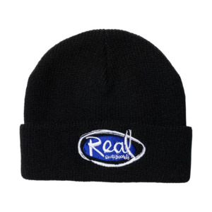 Real Natas Oval Cuff Beanie Black