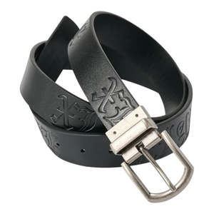 Accessories: Xlarge Old English Reversible Belt - Black