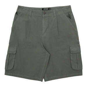 Afends Summit Pleated Cargo Short - Washed Sycamore