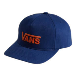 Vans Youth Drop V Logo Snapback - Deep Indigo