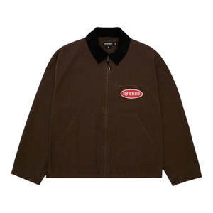 Afends Casino Oracle V.2 Workwear Jacket - Washed Coffee