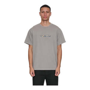Clothing: Thrills Paradise Falling Embro Merch Fit Tee - Fog