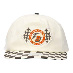 Brixton Goodyear Speedway HP Snapback - Off White