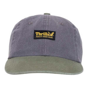 Accessories: Thrills Union 6 Panel Cap - Black Lava