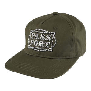 Passport Stone Circle Workers Cap - Olive