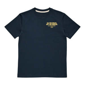 J.A.F Mini Youth Do The Miles Tee - Navy