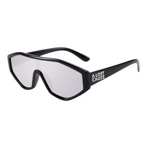 Sunglasses: ALC Cyber Sunglasses - Black Frame/Mirror