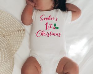 Personalised 1st Christmas Onesie Cheeky Monkeys