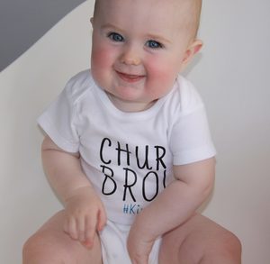 Products: Chur Bro - Personalised Baby Onesie Cheeky Monkeys